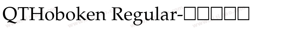 QTHoboken Regular字体转换
